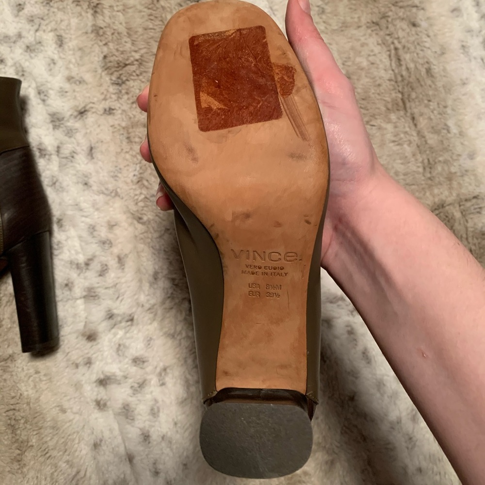 Vince Olive Paige Ankle Boots - Picture 7 of 7